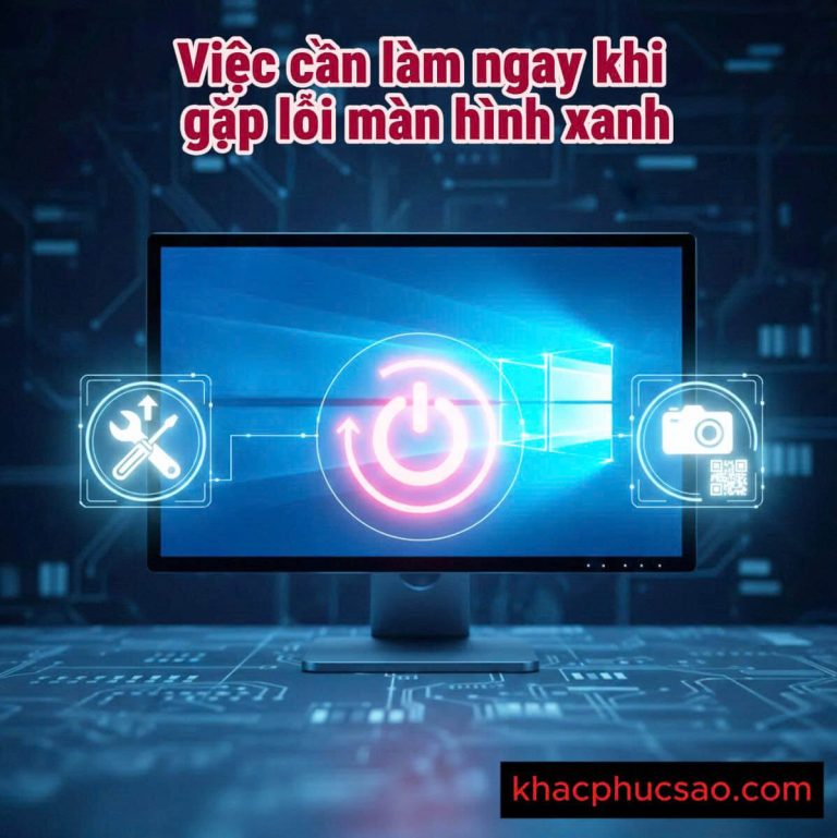 Các bước xử lý khẩn cấp khi máy tính gặp Lỗi Màn Hình Xanh Windows chết chóc