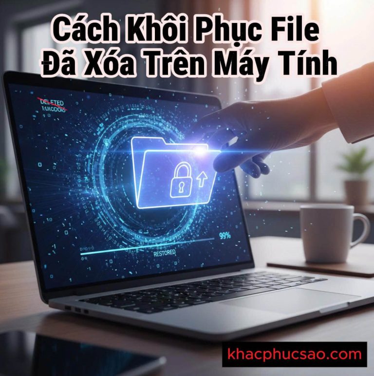 Hình ảnh minh họa hướng dẫn cách khôi phục file đã xóa trên máy tính Windows và Macbook thông qua giao diện phần mềm phục hồi dữ liệu chuyên nghiệp.